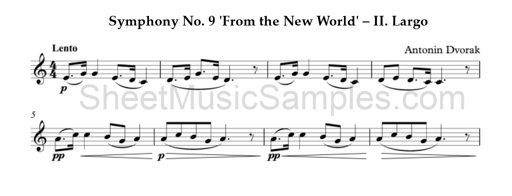 Symphony No. 9 'From the New World' – II. Largo