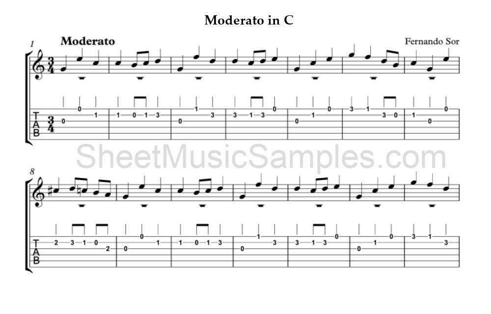 Moderato in C