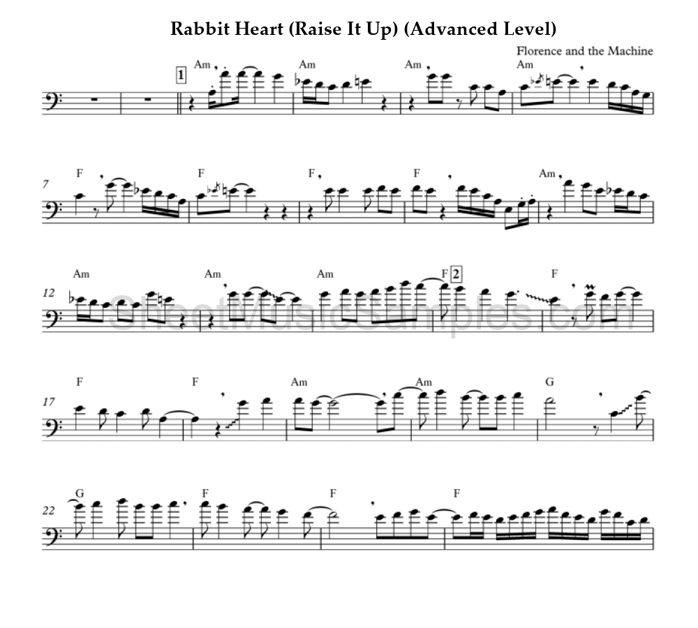 Rabbit Heart (Raise It Up) (Advanced Level)