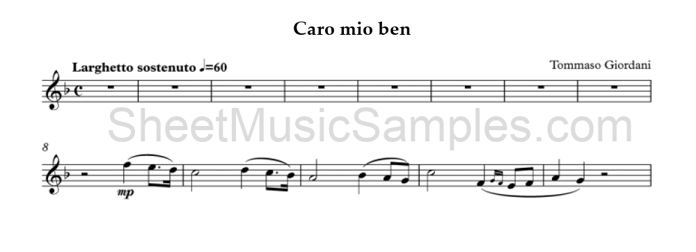 Caro mio ben