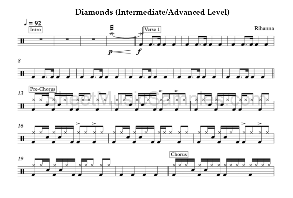 Diamonds (Intermediate/Advanced Level)