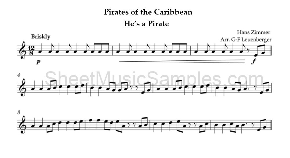 Pirates of the Caribbean - He’s a Pirate