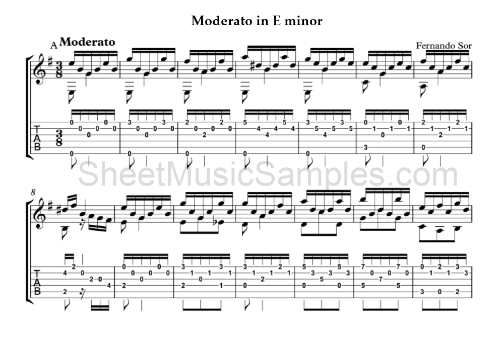 Moderato in E minor