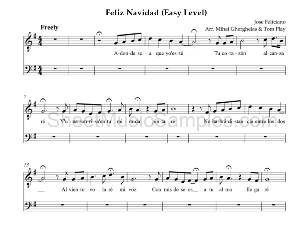 Feliz Navidad (Easy Level)