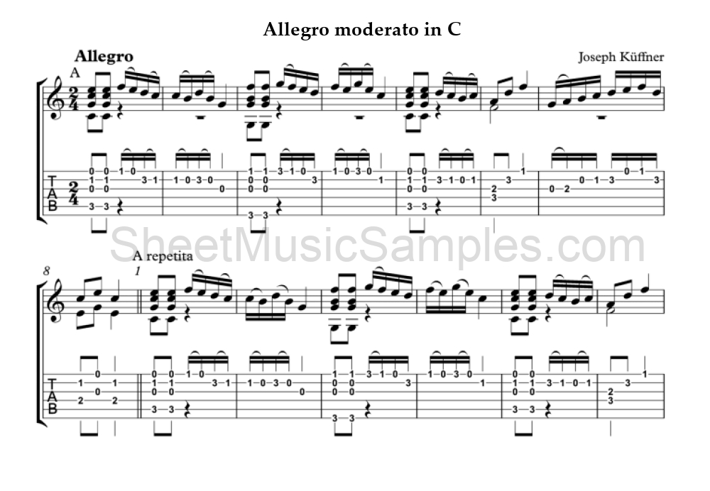 Allegro moderato in C