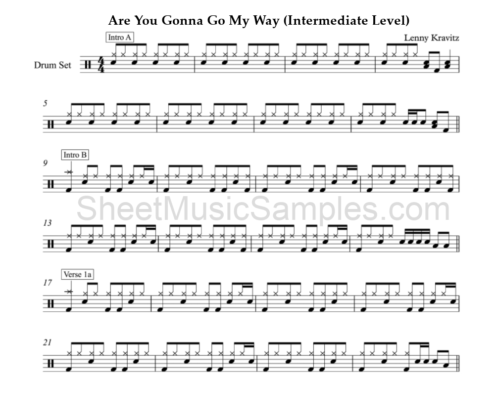 Are You Gonna Go My Way (Intermediate Level)