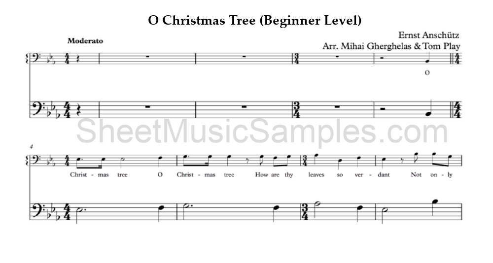 O Christmas Tree (Beginner Level)