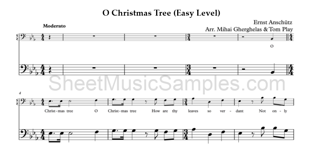 O Christmas Tree (Easy Level)