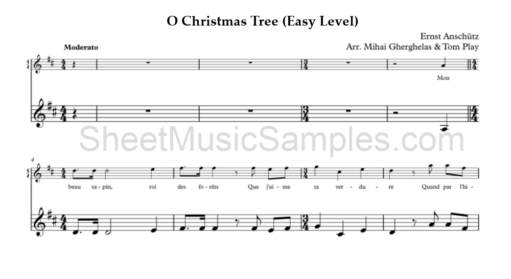 O Christmas Tree (Easy Level)