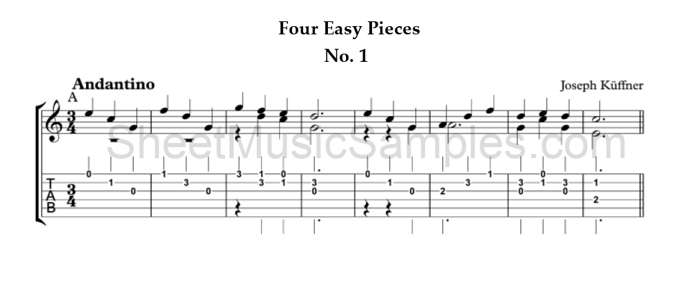 Four Easy Pieces - No. 1