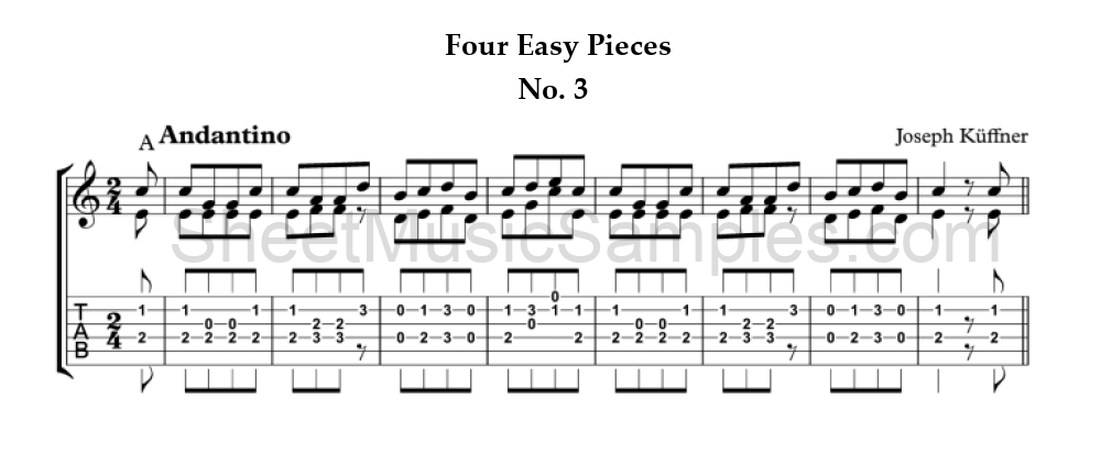 Four Easy Pieces - No. 3