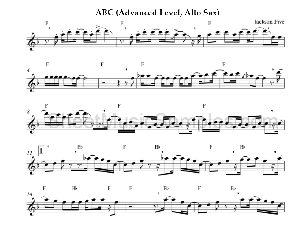 ABC (Advanced Level, Alto Sax)