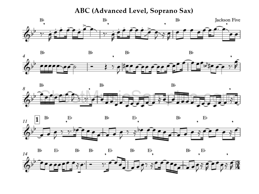 ABC (Advanced Level, Soprano Sax)