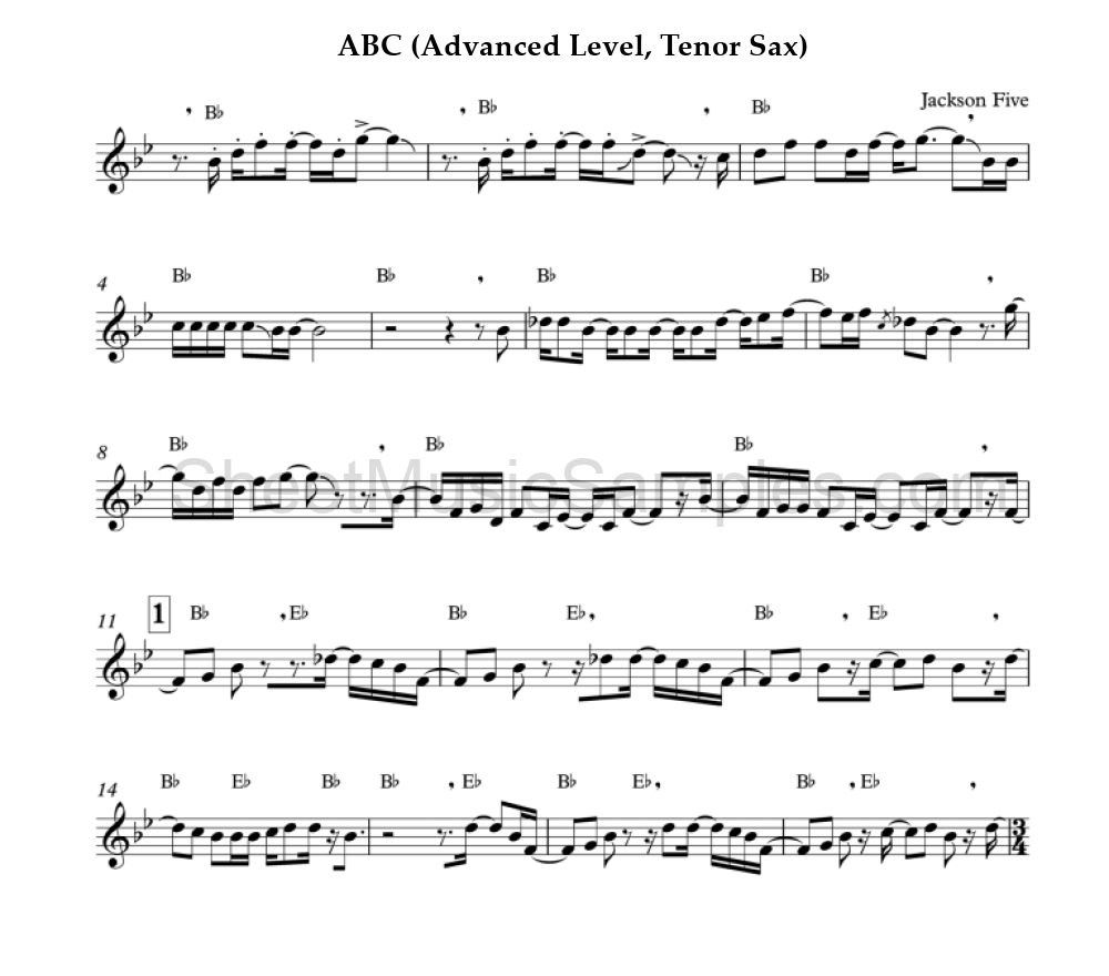 ABC (Advanced Level, Tenor Sax)