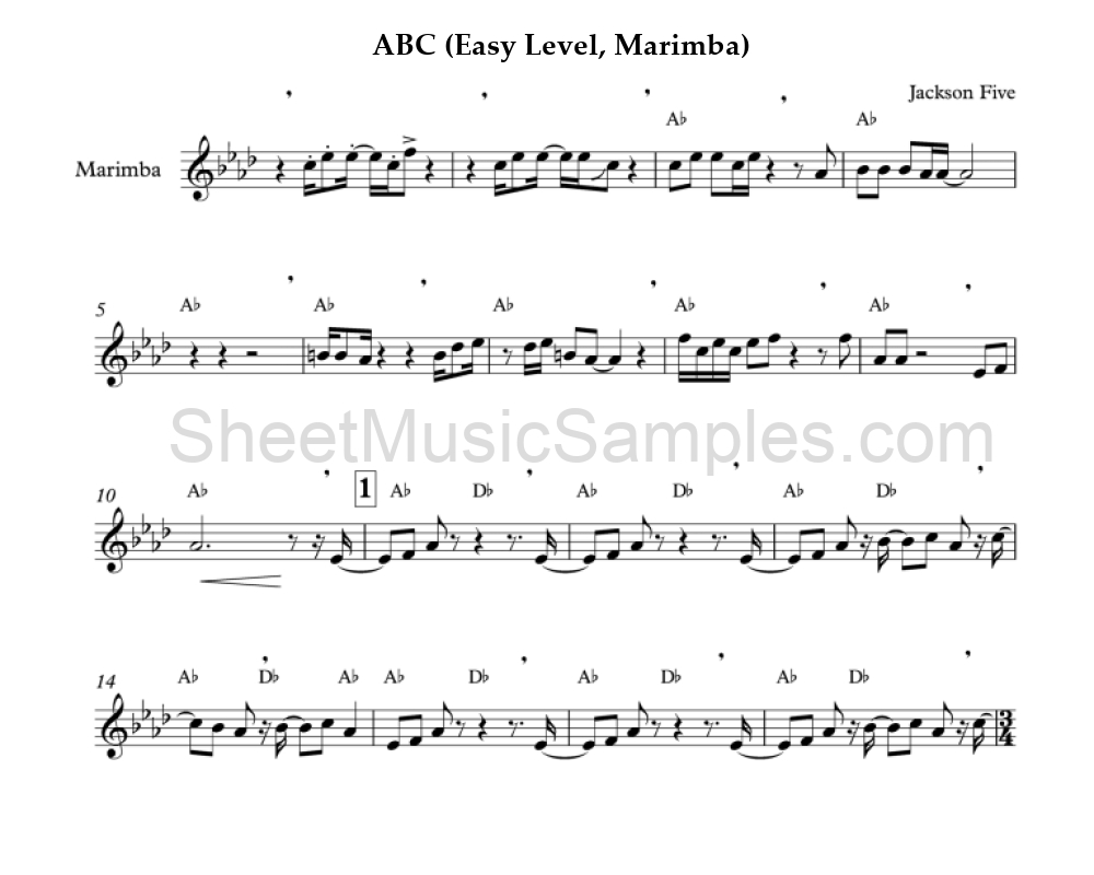 ABC (Easy Level, Marimba)