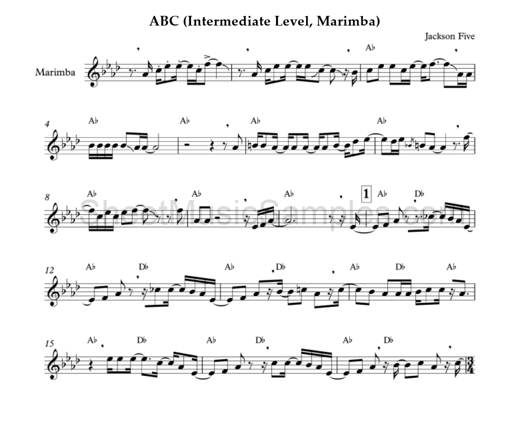 ABC (Intermediate Level, Marimba)