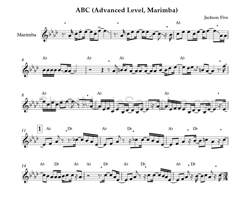 ABC (Advanced Level, Marimba)