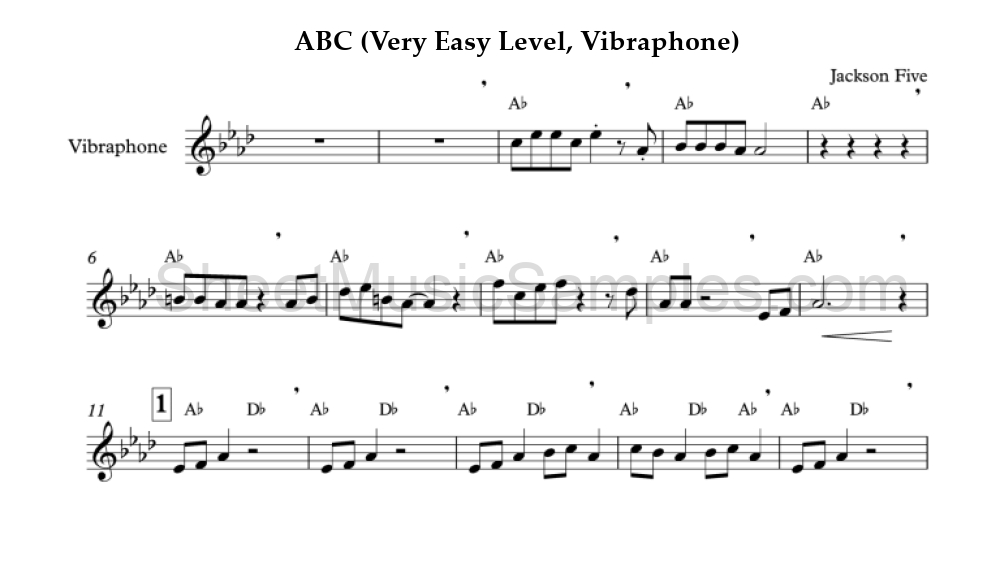 ABC (Very Easy Level, Vibraphone)