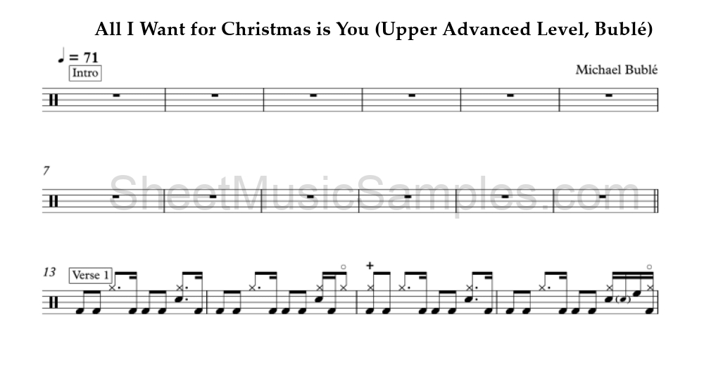 All I Want for Christmas is You (Upper Advanced Level, Bublé)