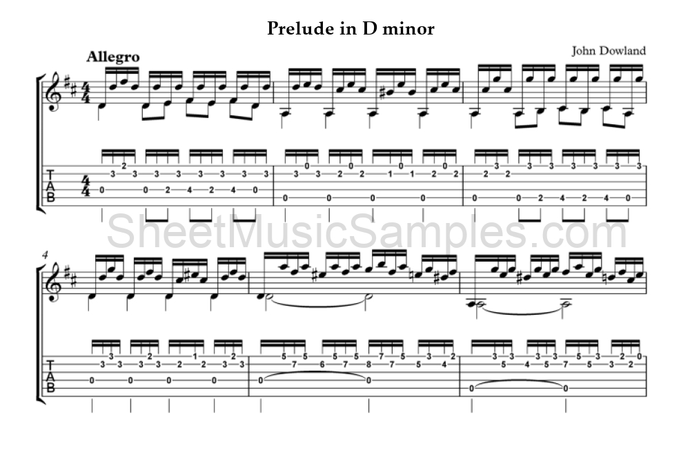 Prelude in D minor