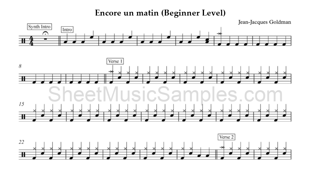 Encore un matin (Beginner Level)