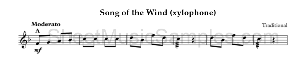 Song of the Wind (xylophone)