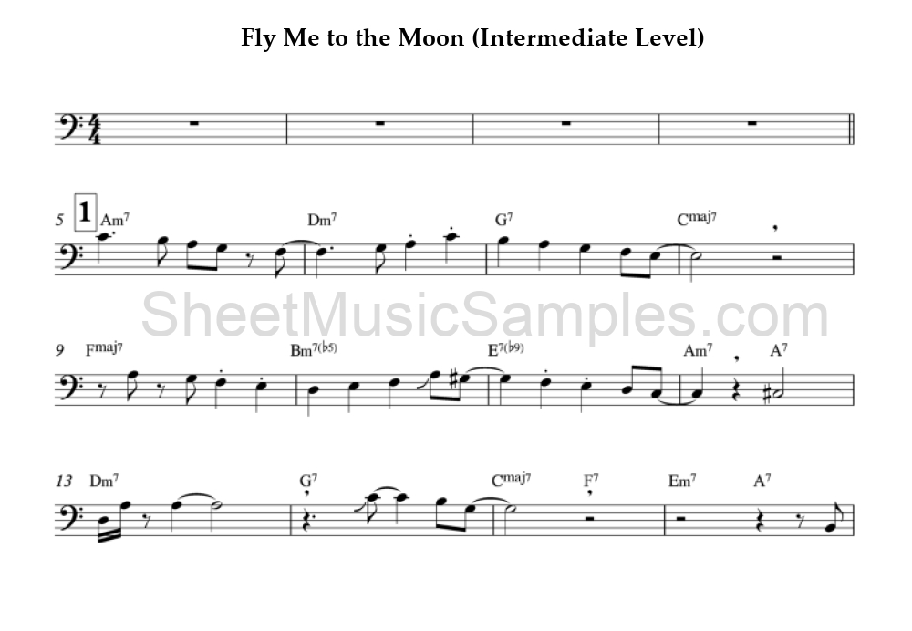 Fly Me to the Moon (Intermediate Level)