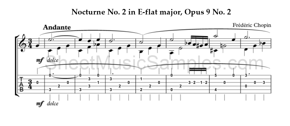 Nocturne No. 2 in E-flat major, Opus 9 No. 2