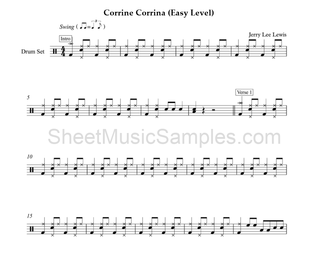 Corrine Corrina (Easy Level)