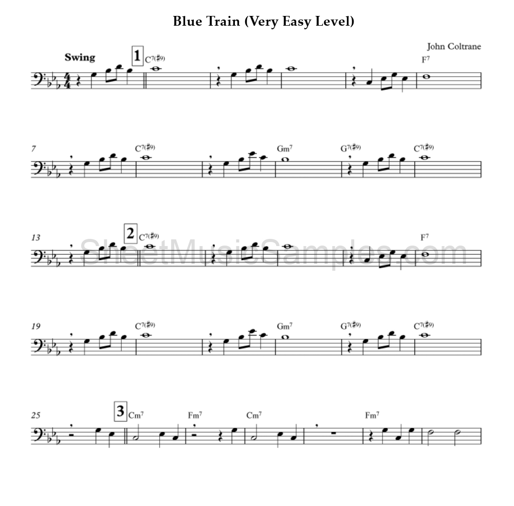 Blue Train (Very Easy Level)