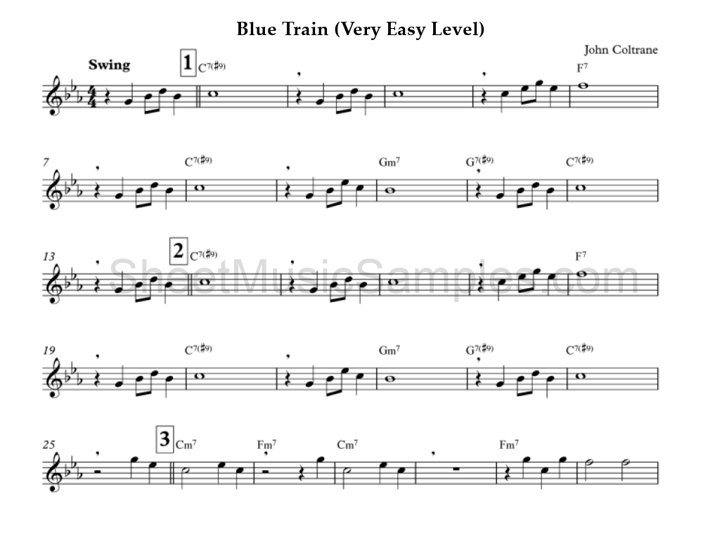 Blue Train (Very Easy Level)