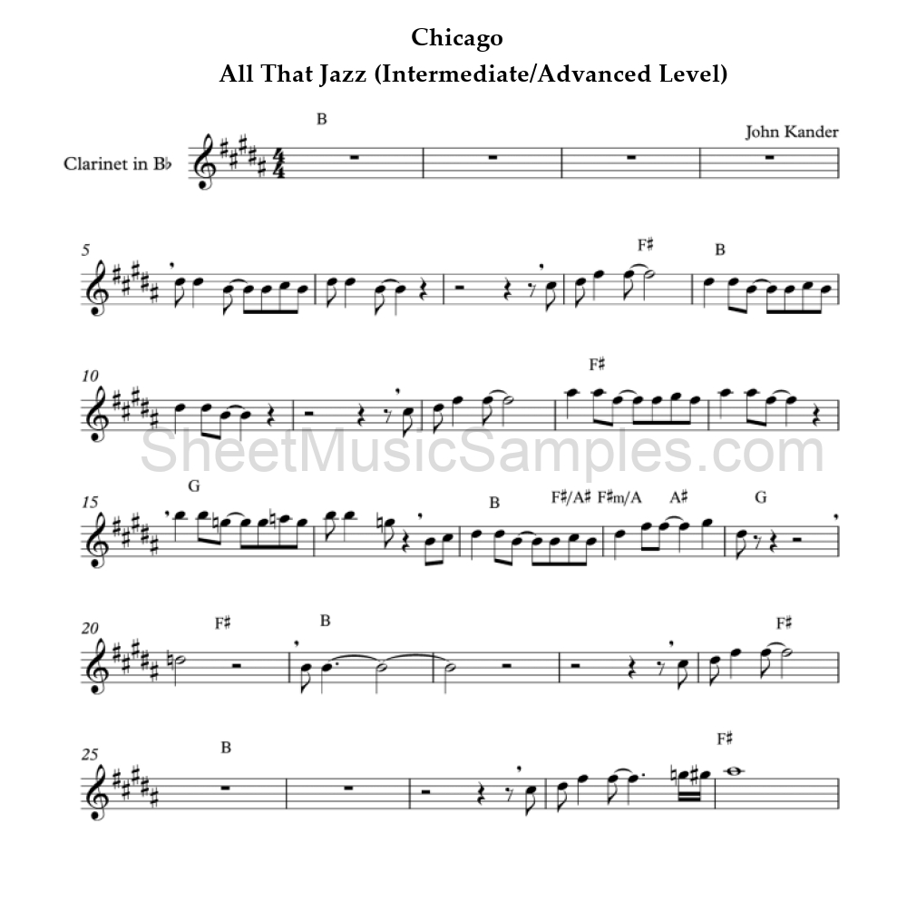 Chicago - All That Jazz (Intermediate/Advanced Level)