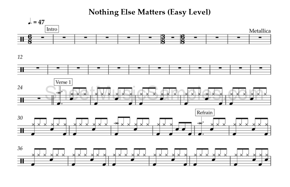 Nothing Else Matters (Easy Level)