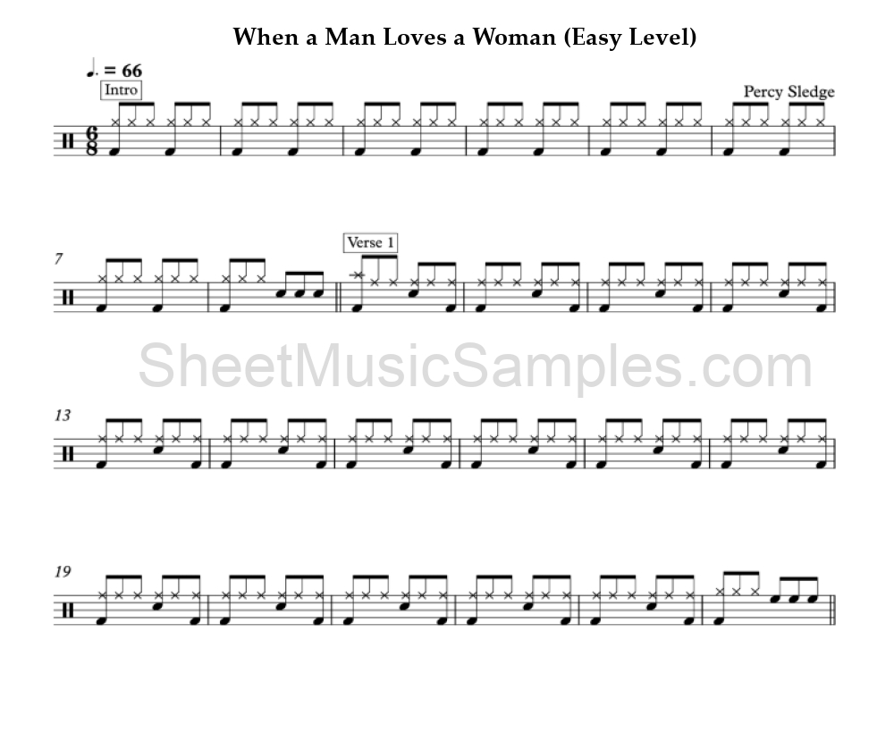 When a Man Loves a Woman (Easy Level)