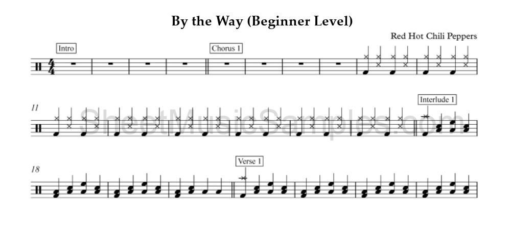 By the Way (Beginner Level)