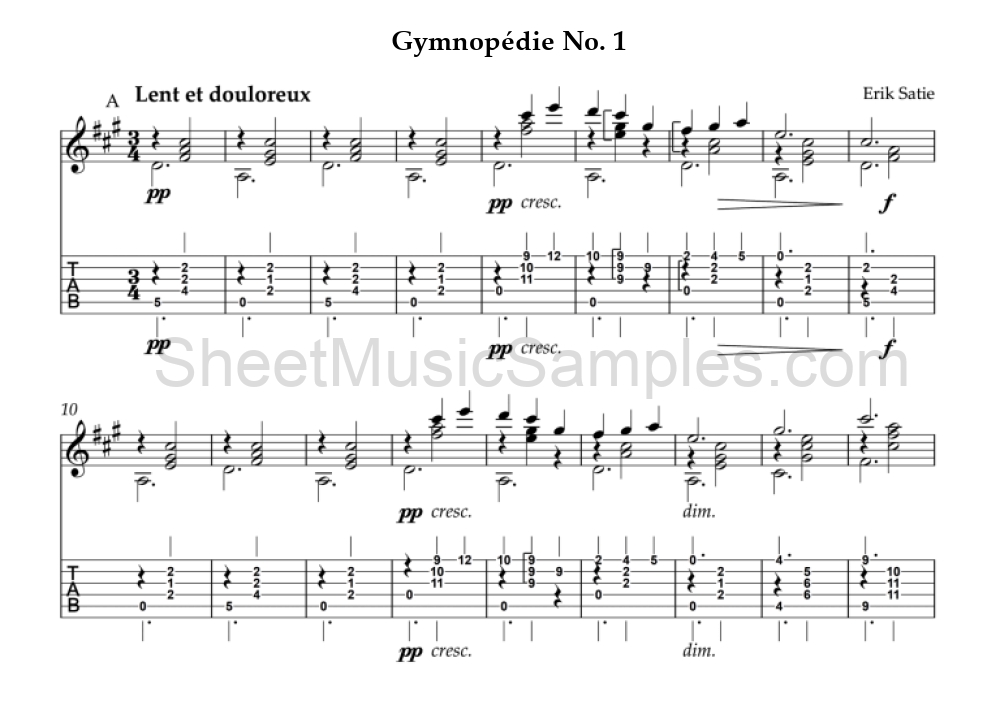 Gymnopédie No. 1