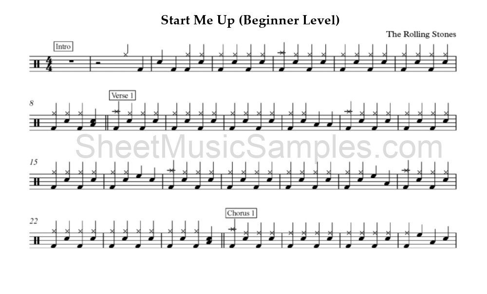 Start Me Up (Beginner Level)