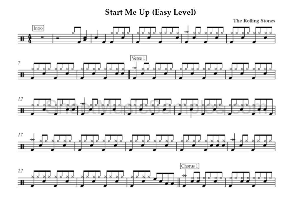 Start Me Up (Easy Level)