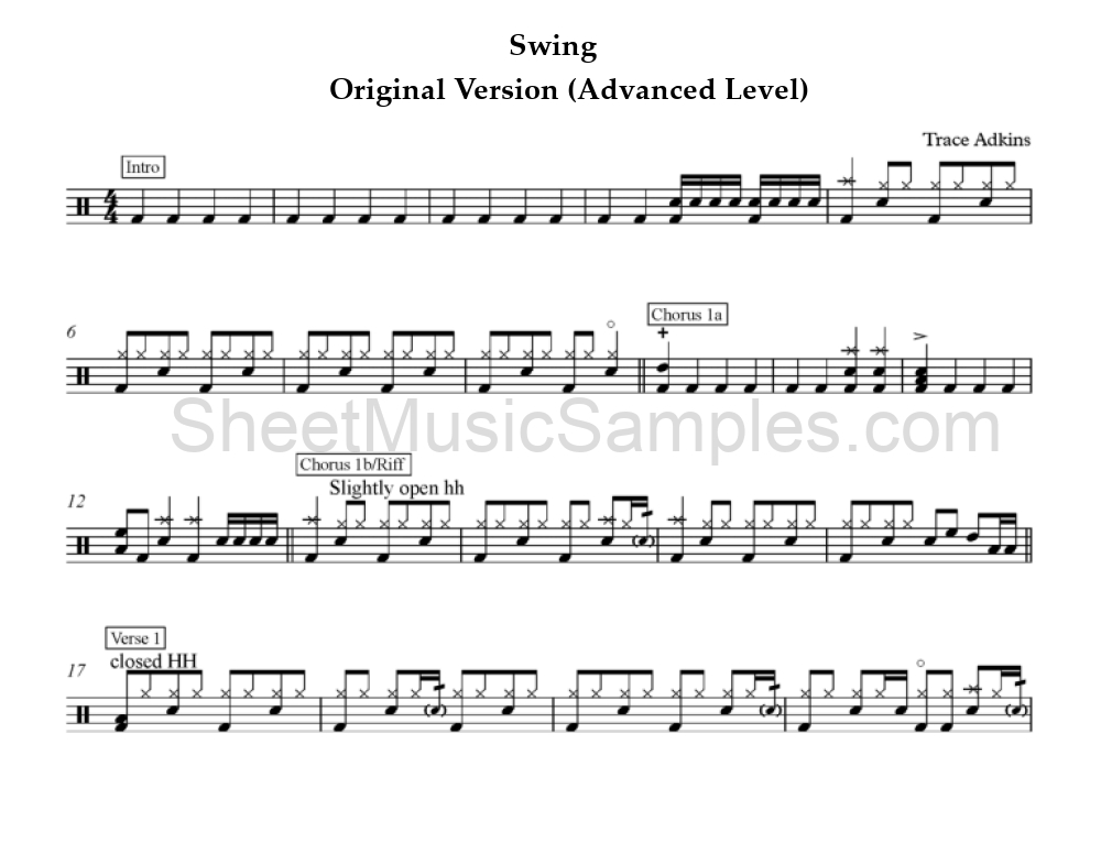 Swing - Original Version (Advanced Level)