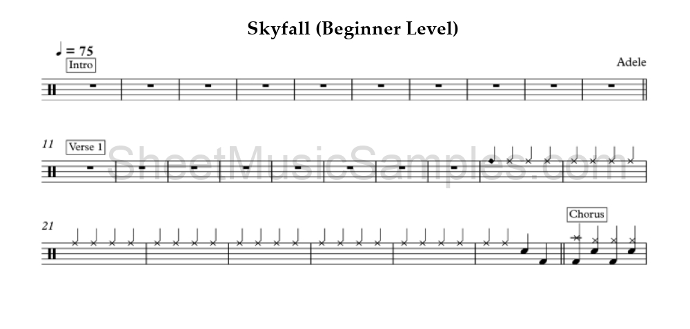 Skyfall (Beginner Level)