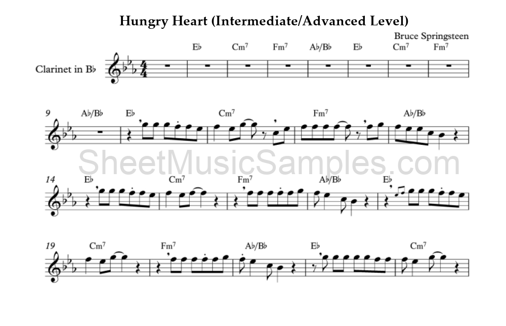 Hungry Heart (Intermediate/Advanced Level)