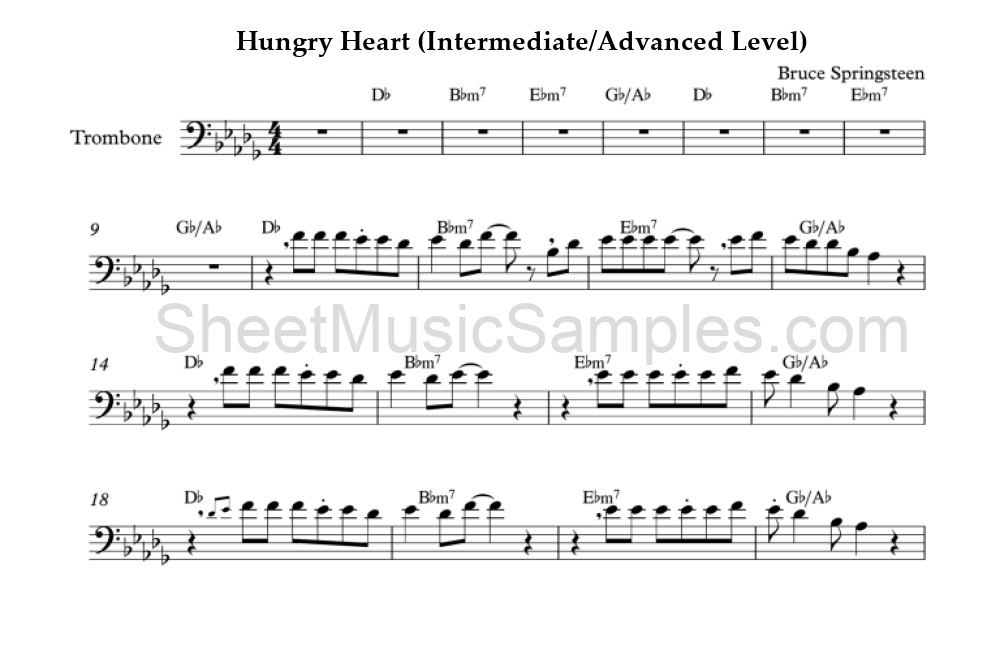 Hungry Heart (Intermediate/Advanced Level)