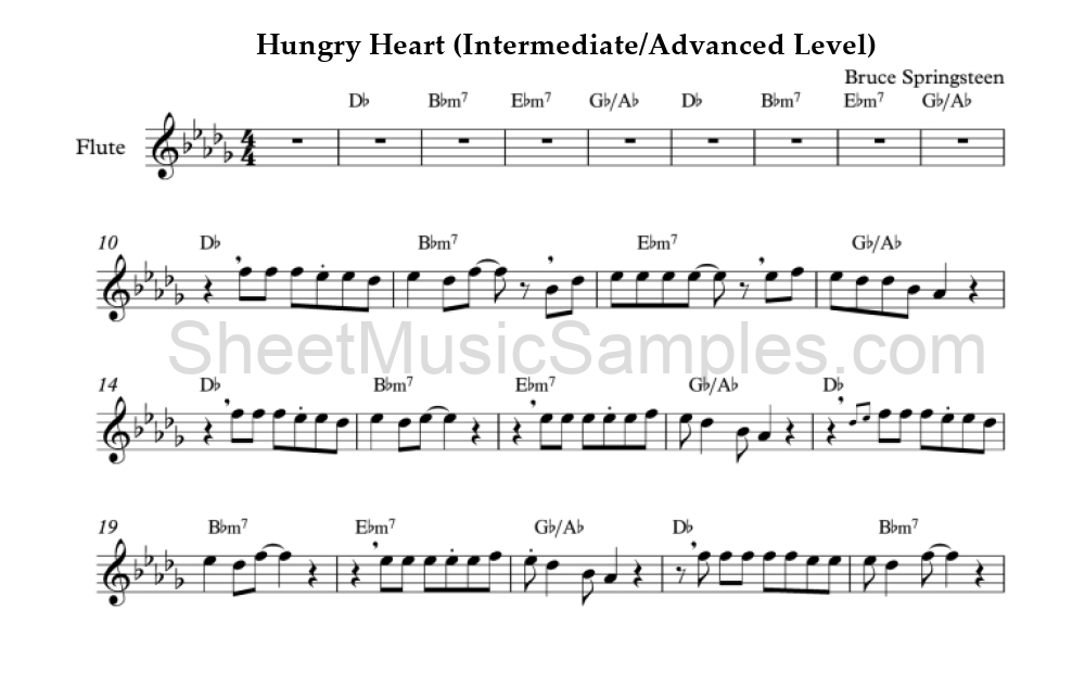 Hungry Heart (Intermediate/Advanced Level)