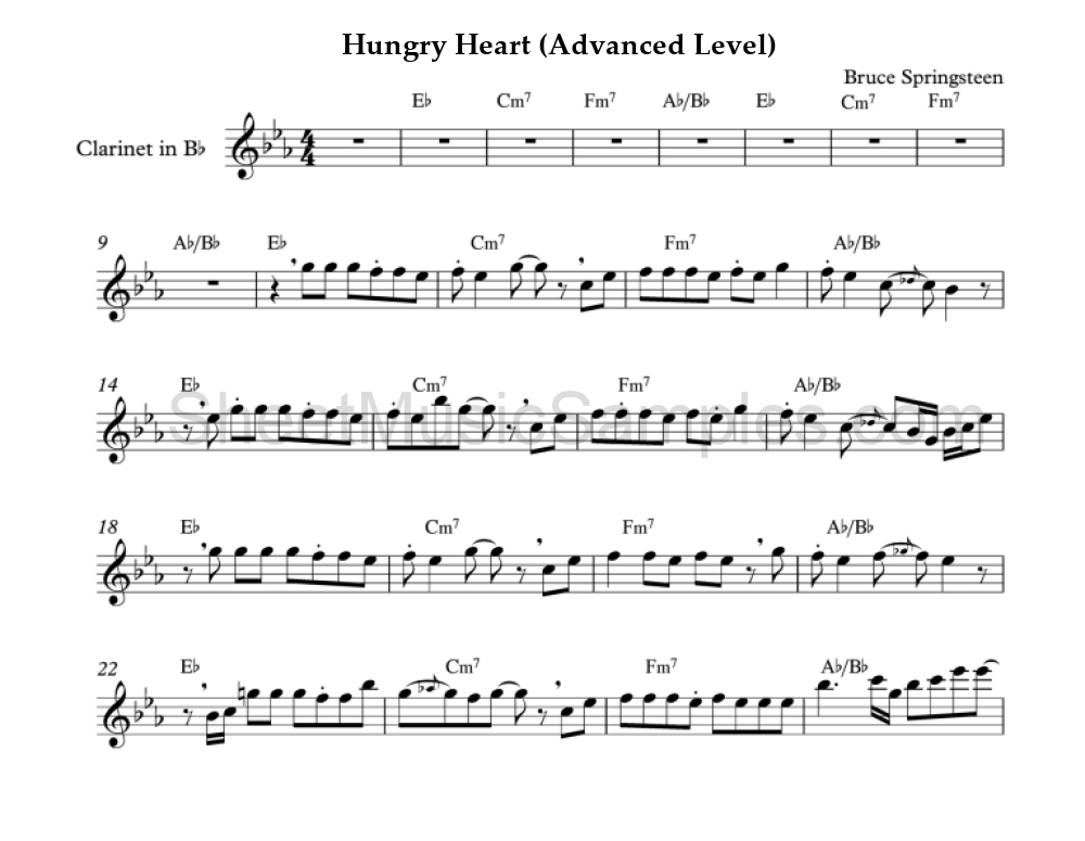 Hungry Heart (Advanced Level)