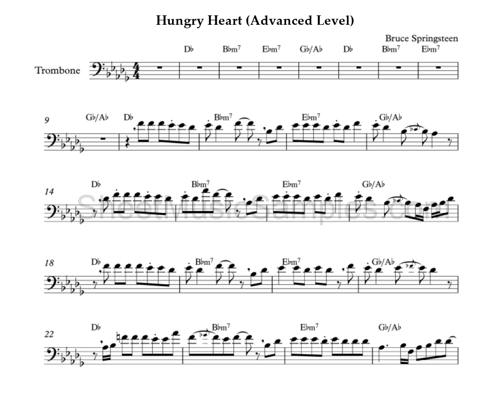 Hungry Heart (Advanced Level)