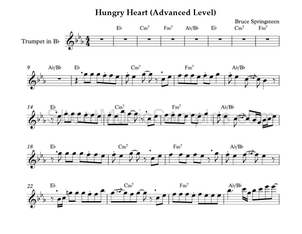 Hungry Heart (Advanced Level)