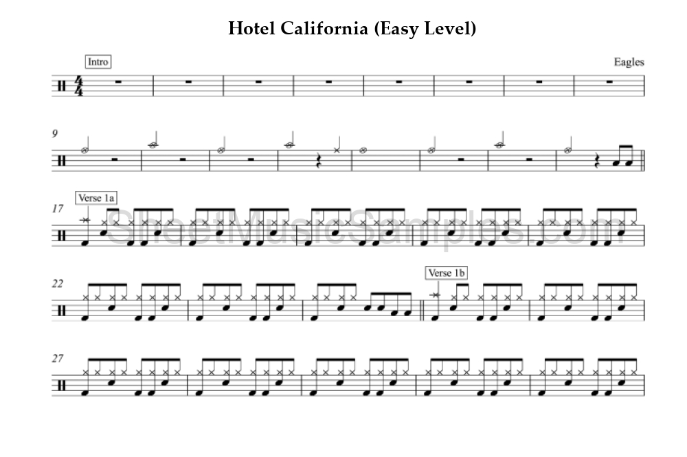 Hotel California (Easy Level)