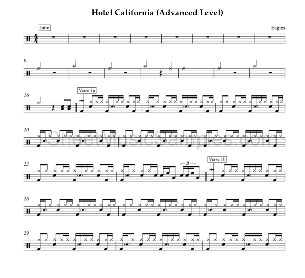 Hotel California (Advanced Level)