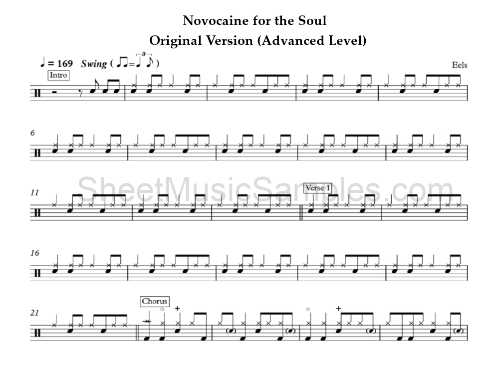 Novocaine for the Soul - Original Version (Advanced Level)