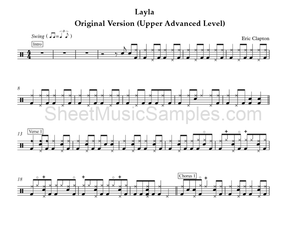 Layla - Original Version (Upper Advanced Level)